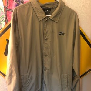 Olive green Nike Button up Jacket